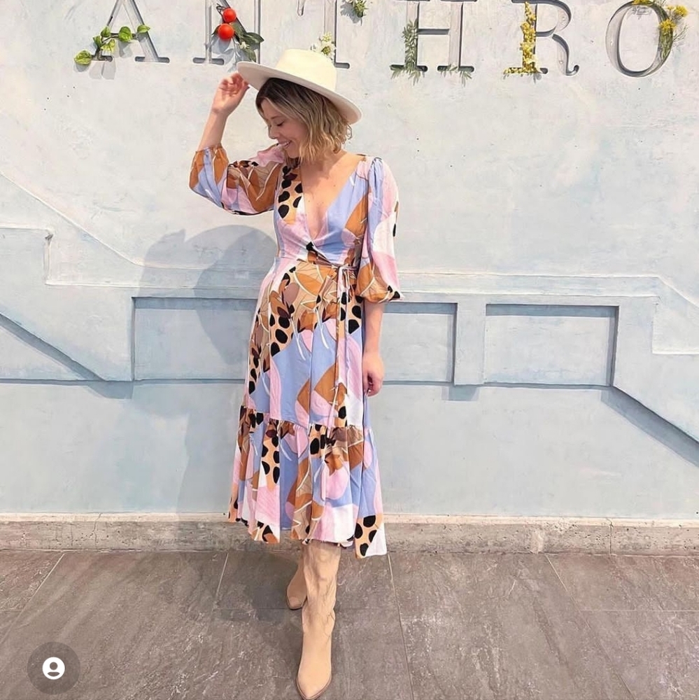 Anthro X Hutch Bloom Midi Dress